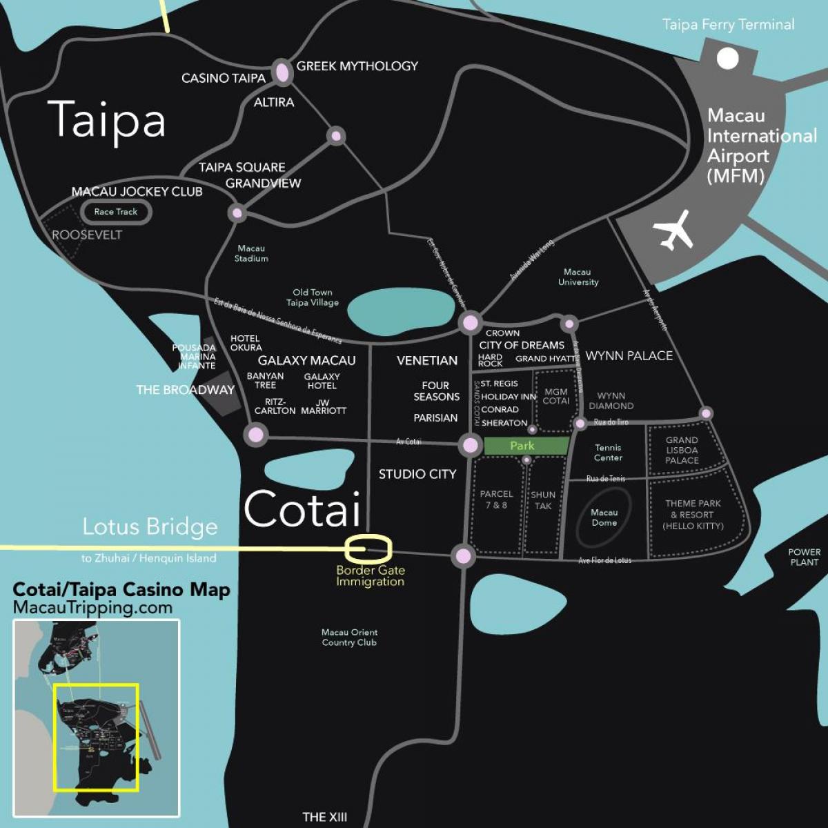 kat jeyografik nan cotai Macau