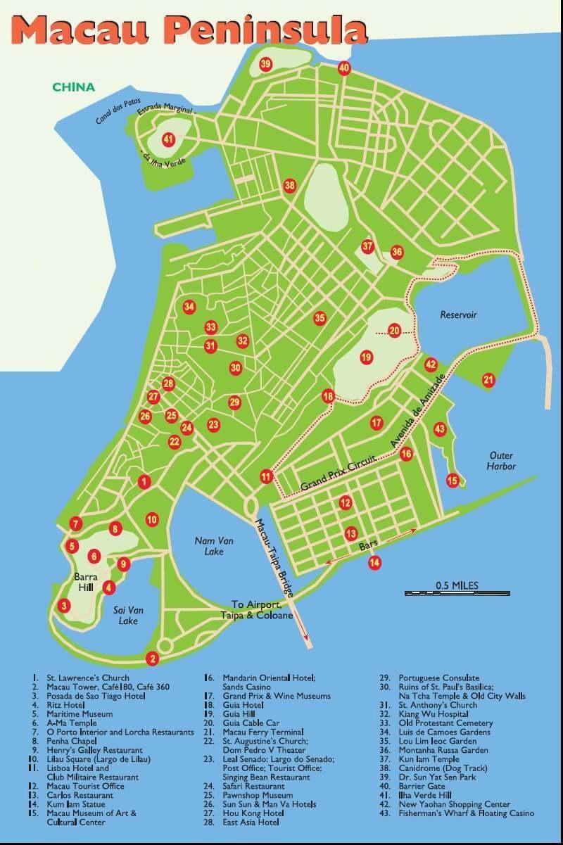 Macau tach touris kat jeyografik