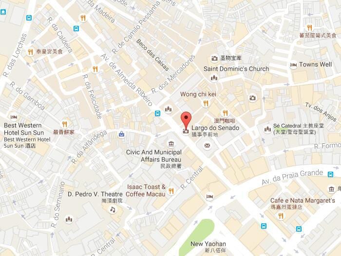 kat jeyografik nan senado kare Macau