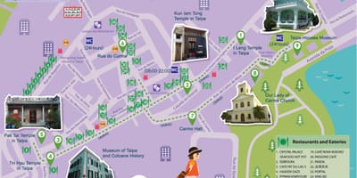 Macau gratis navèt otobis wout kat jeyografik