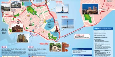 Kat jeyografik nan Macau atraksyon touris